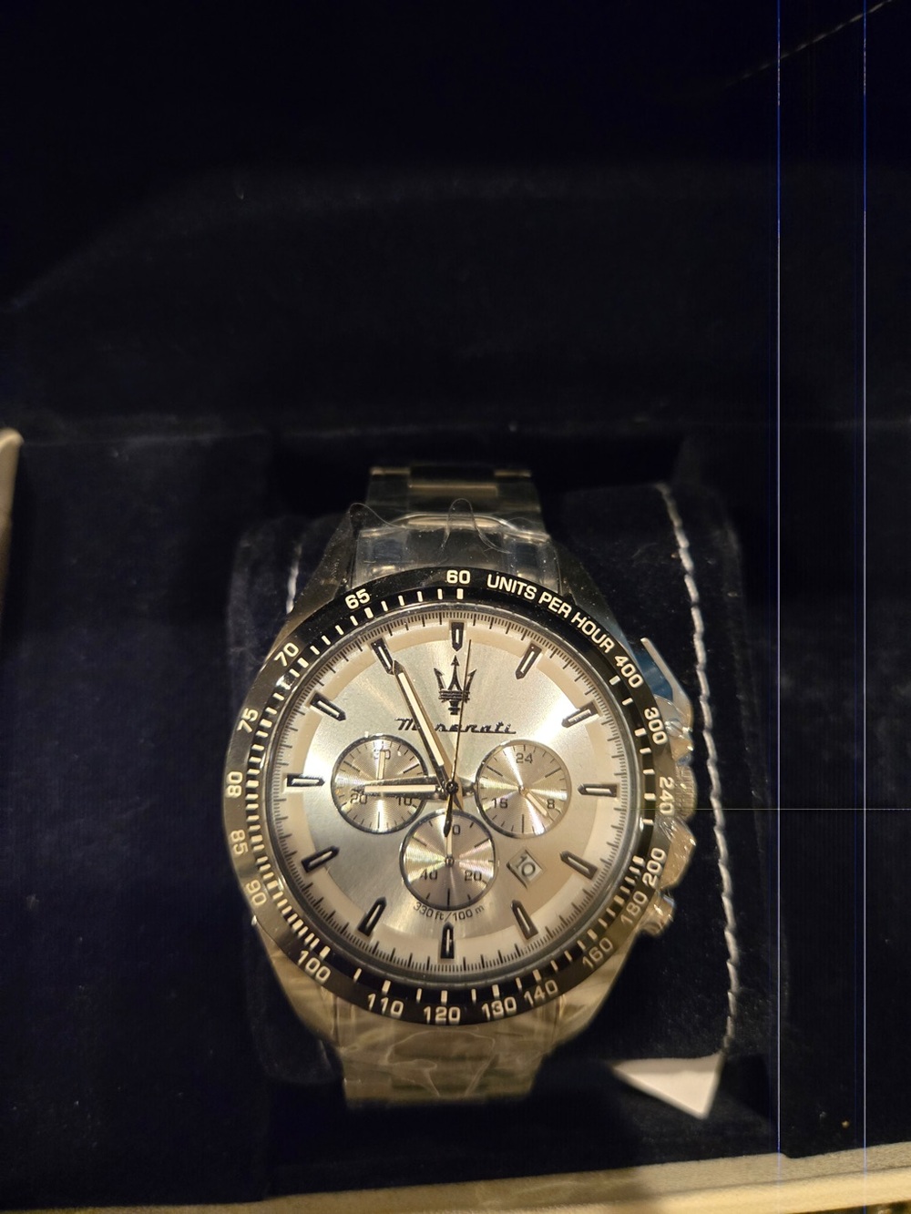 New Men’s Maserati Silver Chronograph Men's Watch